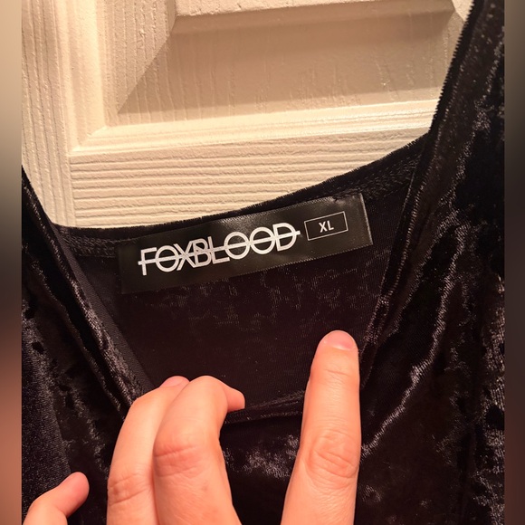 Foxblood Winona Velvet Strappy dress - NWOT - Picture 2 of 4